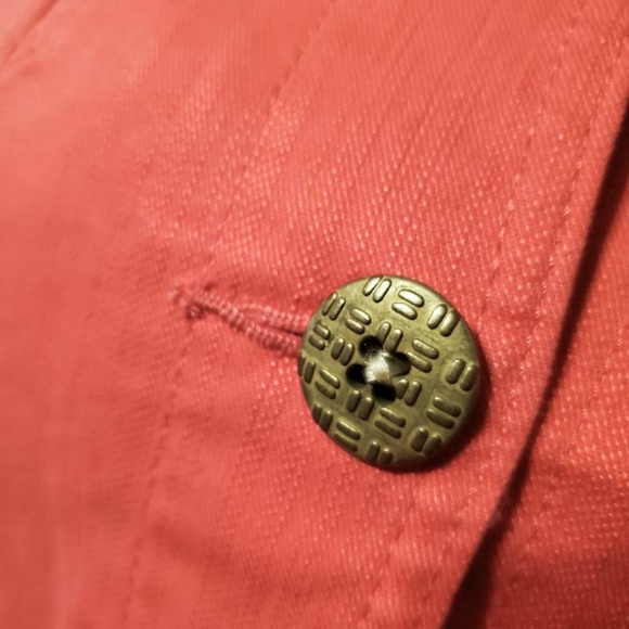 Hearts of Palm south beach coral denim jacket - Picture 5 of 7